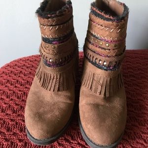 Mudd Suede-Like Booties
